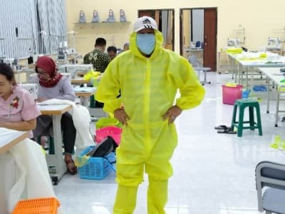 Kemnaker Bagikan 180 Ribu Masker Buatan BLK Se-Indonesia