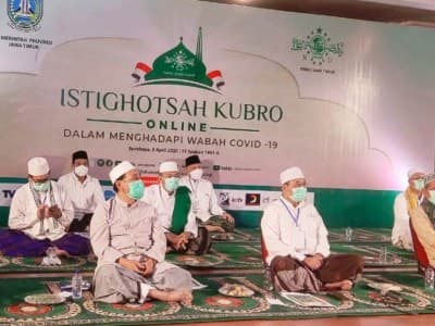 Khidmatnya Istighotsah Online NU Jatim di Tengah Covid-19