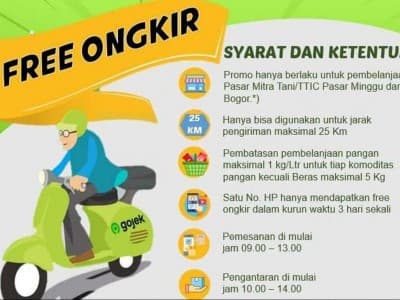 Beli Komoditas Pangan di TTIC Lewat Gojek, Murah dan Bebas Ongkir