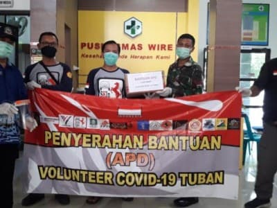 Bantuan APD Warga Tuban untuk Faskes Se-Kabupaten