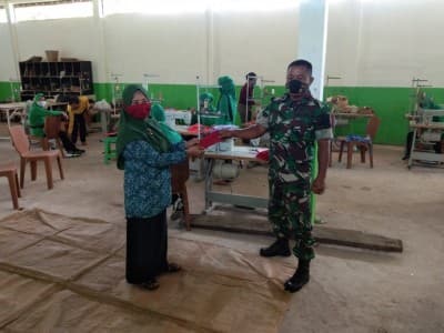 Emak-emak di Desa Gambut Produksi Masker dan Jamu, Bantu Cegah Covid-19