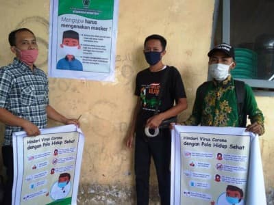 ISNU di Bondowoso Tebar Poster Kampanyekan Pola Hidup Sehat