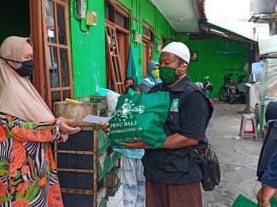 LAZISNU Bali Turunkan Bantuan Tahap Pertama Kepada Guru dan Warga Ter-PHK