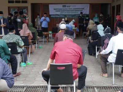 Satgas NU Peduli Lakukan 'Rapid Test' Corona kepada Imam Masjid dan Guru Ngaji