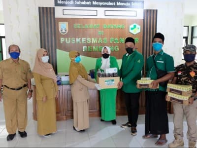 Fatayat NU dan GP Ansor Lasem Ajak Masyarakat Dukung Tenaga Medis 