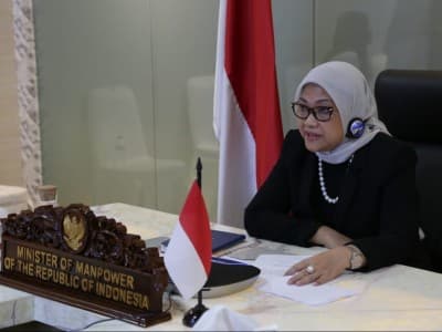 Hadapi Sebaran Covid-19, Menaker Gelar Pertemuan Luar Biasa dengan Menteri Buruh G20