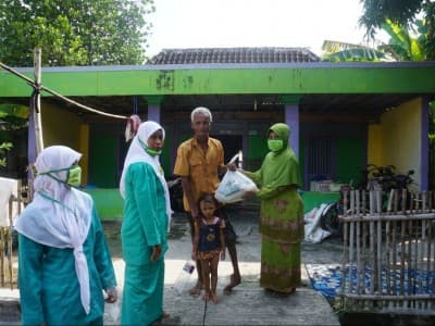 Lawan Corona, Nahdliyin Lamongan di Perantauan Bantu Warga Kampung Halaman