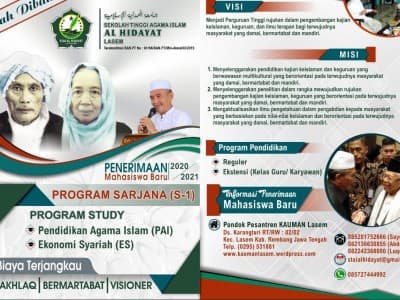Resmi Dibuka, STAI Al-Hidayat Lasem Rembang Siap Terima Mahasiswa