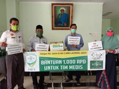 LAZISNU Jatim Salurkan Seribu APD untuk Sejumlah Rumah Sakit