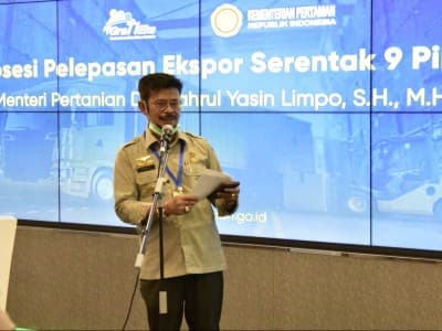 Kementan Lepas Ekspor Produk Pertanian Ke 43 Negara