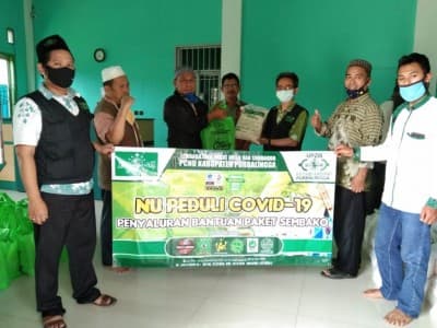 LAZISNU Purbalingga Bagikan Ribuan Paket Sembako kepada Dhuafa
