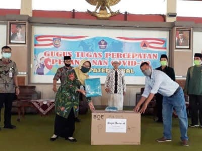 Pandemi Covid-19, Pengusaha NU Sumbang 11.000 APD ke Pemkab Tegal