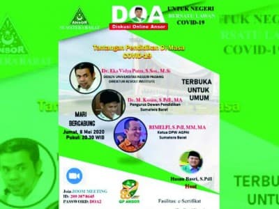 Ansor Sumbar Kaji Tantangan Pendidikan di Masa Pandemi Covid-19 