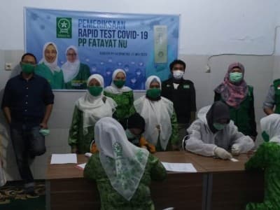 Pastikan Bebas Covid-19, Seratus Pengurus Fatayat NU Ikuti 'Rapid Test'