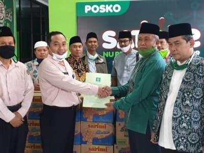 Satgas NU Demak Peduli Covid-19 Terima dan Siap Salurkan Bantuan dari LP Ma'arif NU