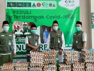 4000 Butir Telur Siap Didistribusikan LAZISNU Lampung untuk Masyarakat