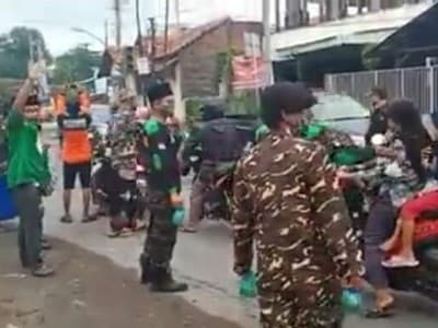 Ansor Banser Brebes Gigih Sosialisasi Bahaya Pandemi Covid-19