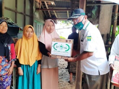 Kawasan Pacitan Diterjang Badai, LAZISNU Kirim Bantuan