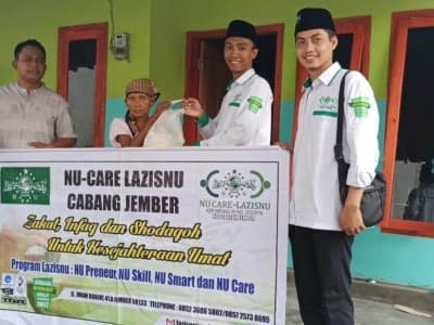 Lebaran Usai, NU Care-LAZISNU Jember Kembali Bagi-bagi Sembako