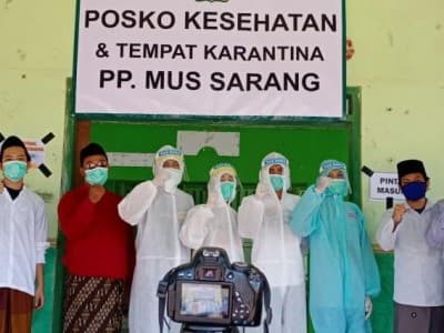 Jelang Baliknya Santri, Pesantren MUS Sarang Tunjuk Tim Pembantu Gugus Tugas Covid-19