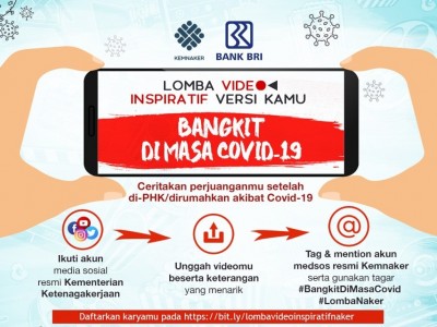 Kemnaker Gelar Sayembara Lomba Video Insipratif 'Bangkit di Masa Covid-19'