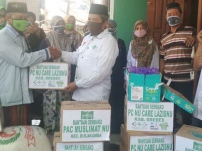 Peduli Kemanusiaan, LAZISNU Brebes Kirim Bantuan Terdampak Banjir Rob