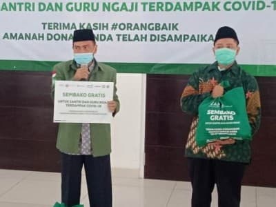 Pembagian Sembako LAZISNU sebagai Wujud Komitmen Gerakan Kemanusiaan