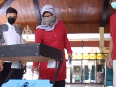 Kader Ansor Tegal Ciptakan Robot Pengantar Obat Pasien