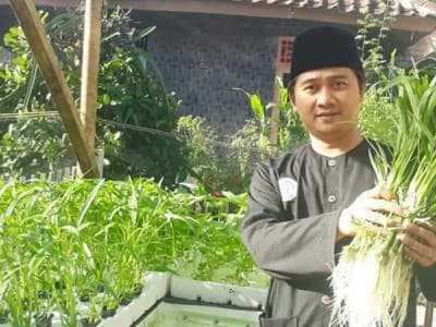 Perkuat Pertanian, NU Subang Kembangkan Tanaman Hidroponik 