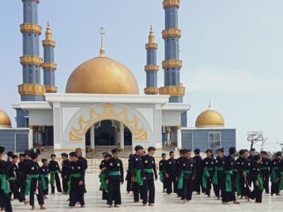 Pagar Nusa Pesawaran Latihan Bersama Tanpa Kesampingkan Protokol Kesehatan