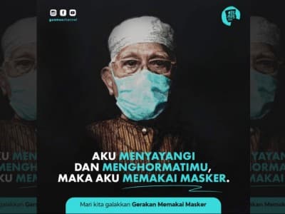 Hukum Wajib Memakai Masker dan Seruan Gerakan Moral Gus Mus 