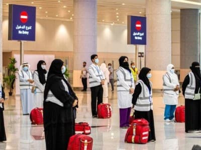 Jamaah Tiba di Makkah untuk Melaksanakan ‘Haji Terbatas’ 2020