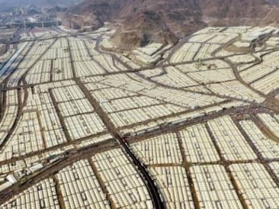 Jamaah Berkumpul di Mina pada Hari Pertama Haji 2020, 29 Juli