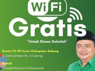 GP Ansor Subang Laksanakan Program WiFi Gratis untuk Pelajar