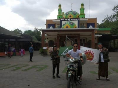 Banser Riau Bersepeda Motor 40 Hari Keliling Jawa dan Madura