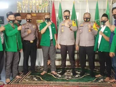 Bangun Sinergitas, Ansor Dapat Kunjungan Kapolres Pekalongan