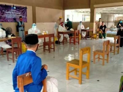 PMII Bekasi Adakan Rapid Test Gratis untuk 200 Santri