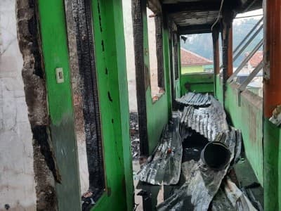 Salah Satu Asrama Pesantren Tempat Munas dan Konbes NU 2019 Terbakar