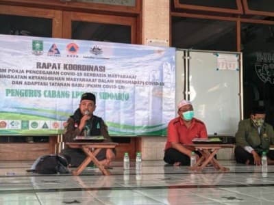LPBINU Sidoarjo Libatkan Warga untuk Peduli Penyebaran Covid-19