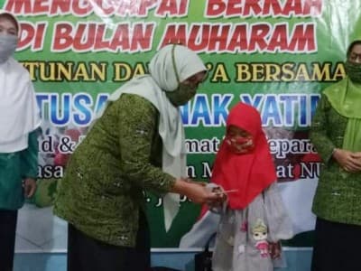 Raih Berkah Muharram, Muslimat NU Jepara Santuni Ratusan Anak Yatim