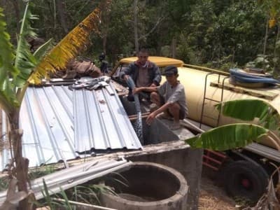 Kekeringan Melanda, LAZISNU Pundong Bantul Salurkan Air Bersih