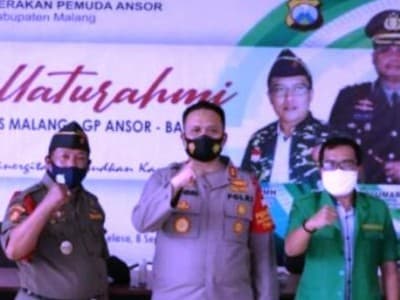 Kapolres Malang Apresiasi Kiprah Ansor dan Banser Jaga Kamtibmas