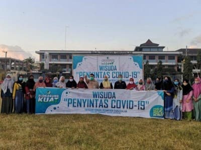 Dinyatakan Sehat, 80 Santri Pesantren Darussalam Ikuti Wisuda Penyintas Covid-19