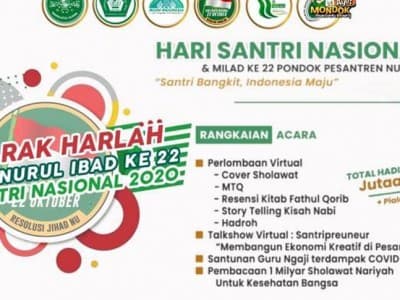 Sambut Hari Santri 2020, Pesantren Nurul Ibad Jaktim Adakan Perlombaan Secara Virtual