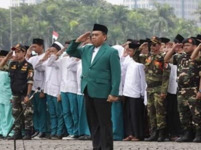 Saat Almarhum H Saefullah Jadi Komandan Upacara Puncak Hari Santri 2016