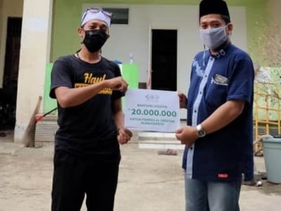LAZISNU Bantu Logistik Pesantren Terdampak Covid-19 di Banyumas
