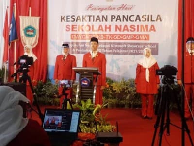 Kesaktian Pancasila Momentum Perkuat Karakter Pendidikan di Nasima Semarang