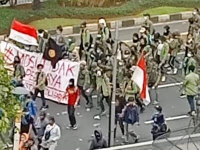 LBH Ansor Dampingi Aktivis yang Ditahan saat Aksi Tolak UU Cipta Kerja