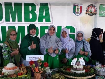 Makna Filosofis Lomba Tumpeng Muslimat NU Pringsewu di Hari Santri