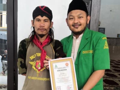 Keterbatasan Fisik Tidak Halangi Pemuda Bali Ikut Diklatsar Banser